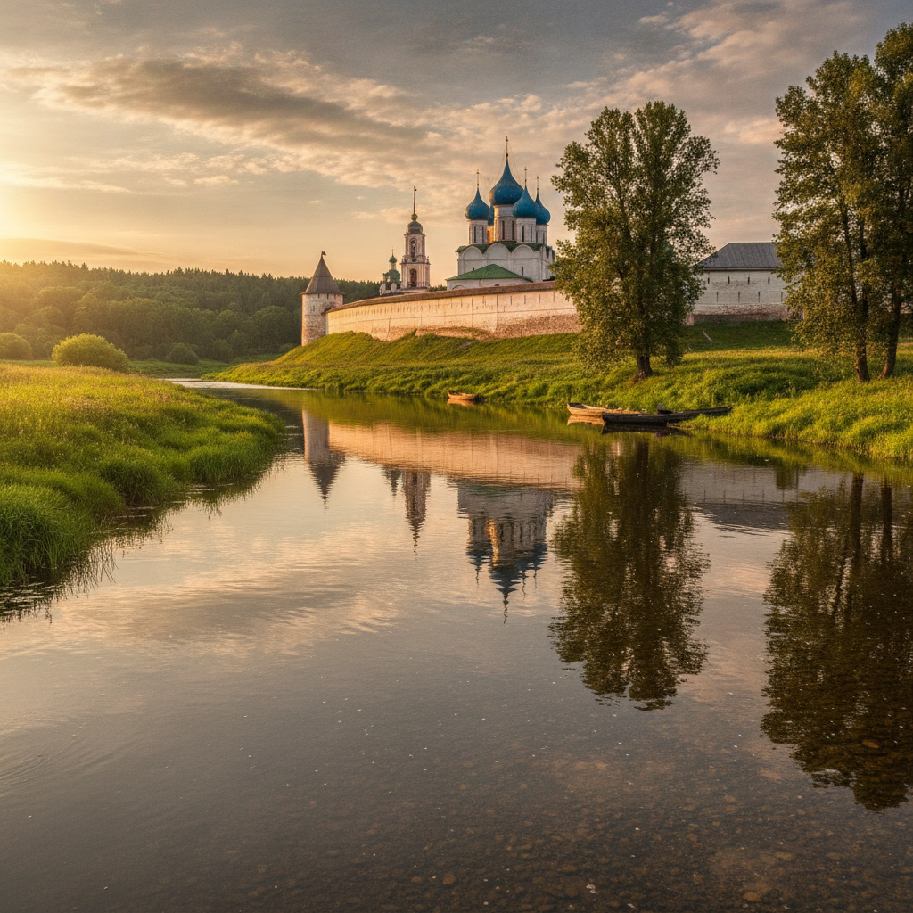 Вид на Кремль с реки