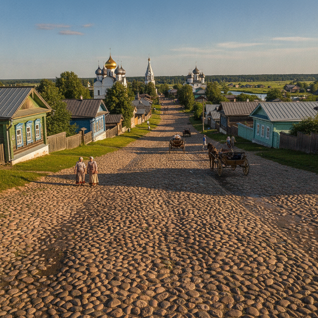 Прогулка по мощеным улицам Суздаля