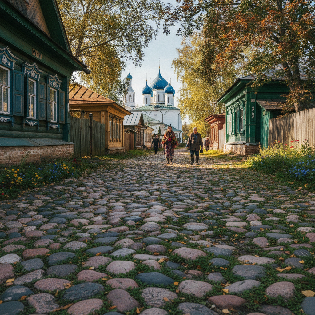 Старинные улицы Суздаля