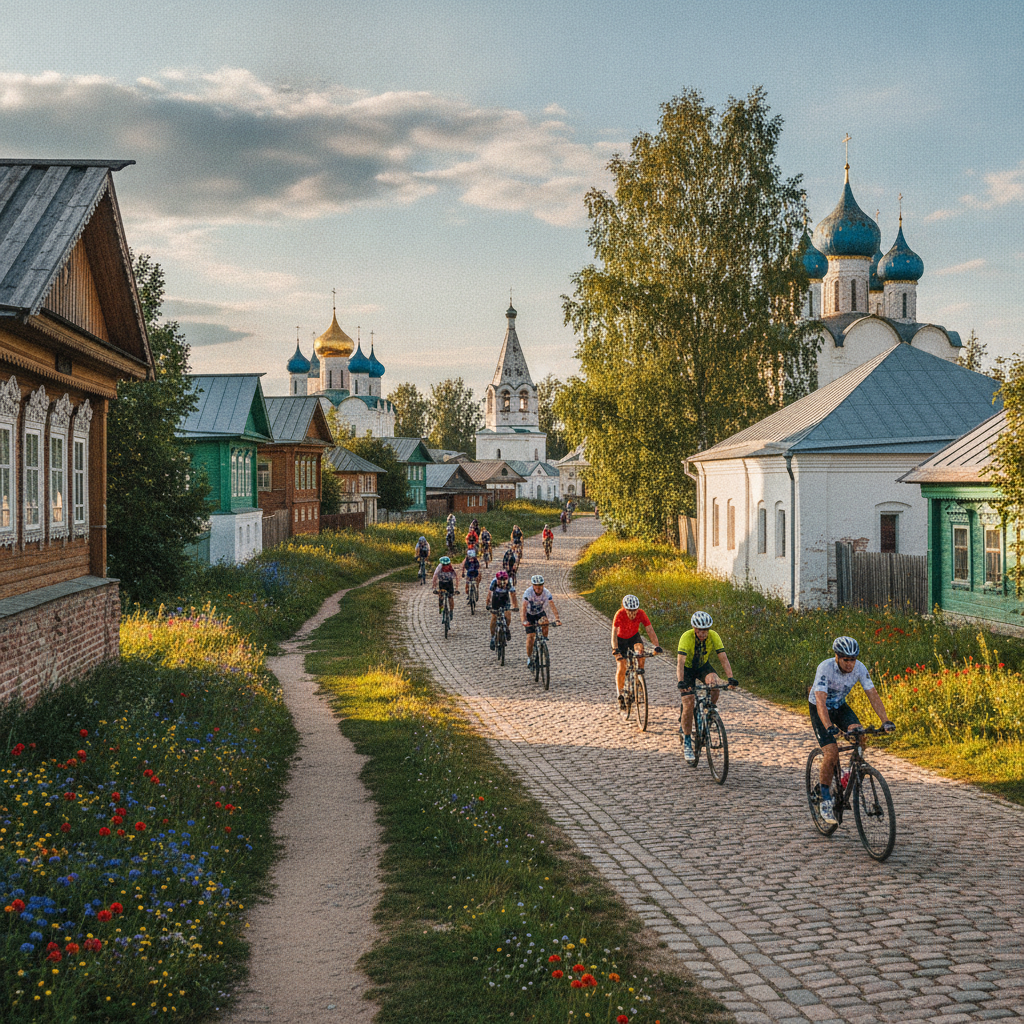 Велосипедная прогулка по Суздалю