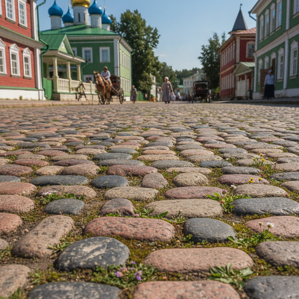 Мощеные улицы старого города