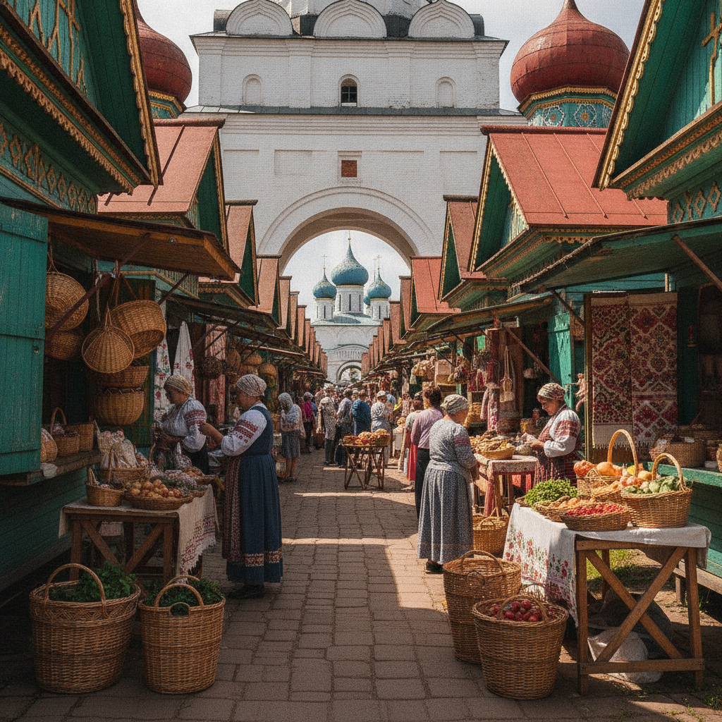 Торговые ряды в Суздале