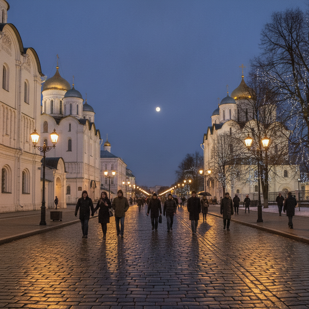 Вечерняя прогулка по Владимиру