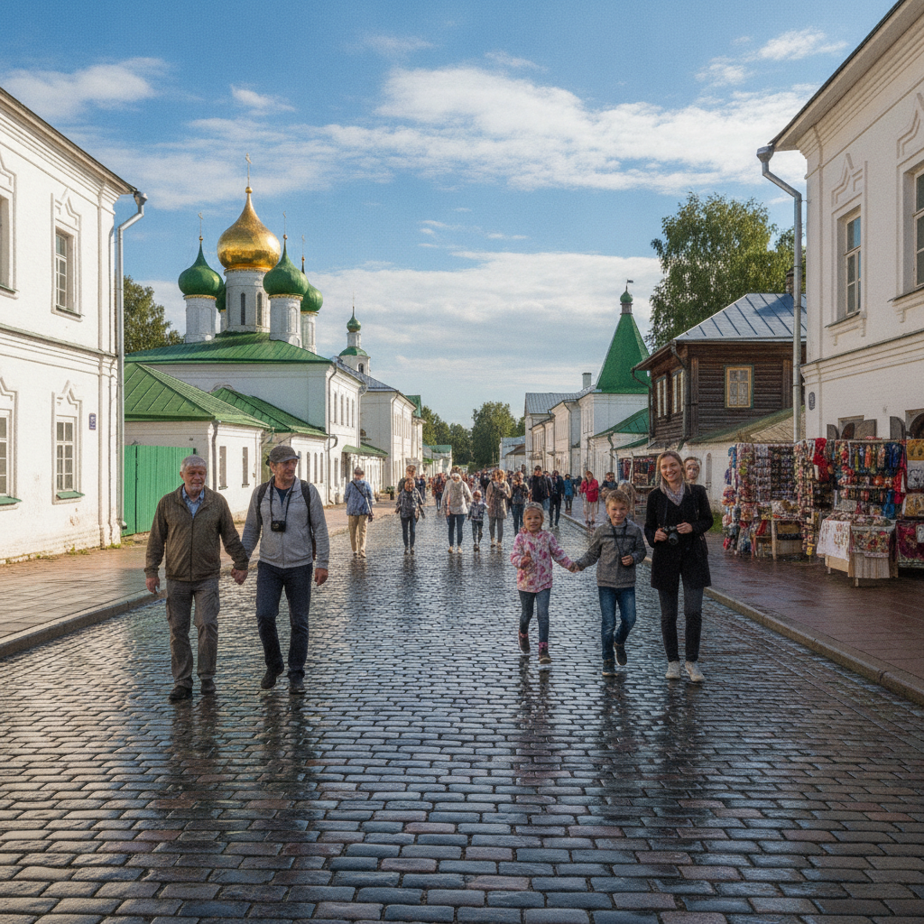 Прогулка по мощеным улицам Суздаля