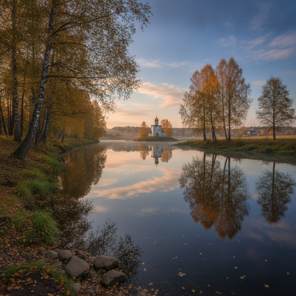 Спокойные воды реки Нерли