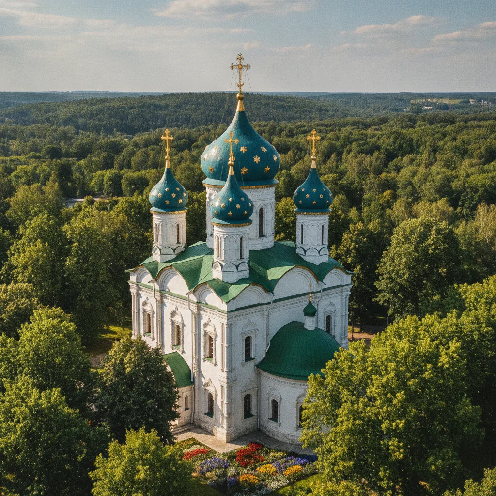 Покровская церковь в лучах солнца
